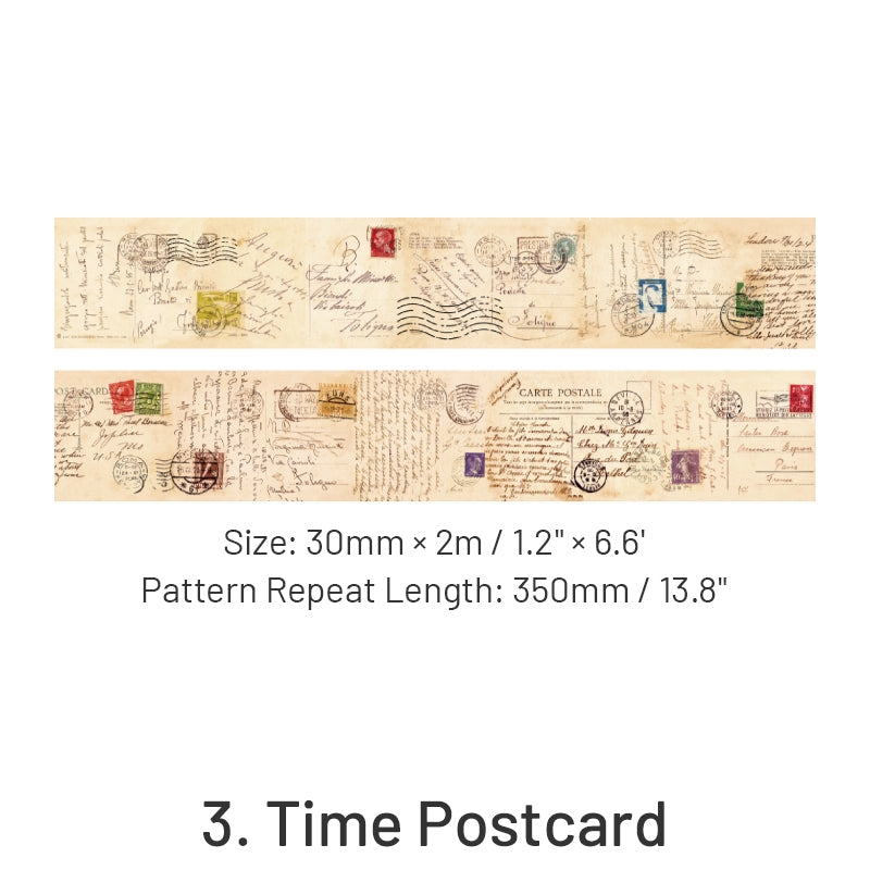 Retro Time and Space Photo Frame Label Washi Tape sku-3