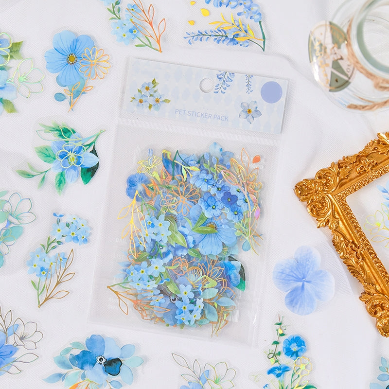 Roaming Dreamland Series Transparent Flowers Plants Sticker Pack b4
