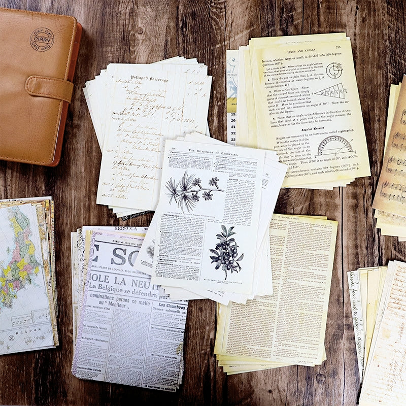 Stamprints Newspaper Book Collage Decorative Material Paper 2