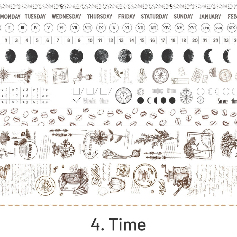 Star Sea Vintage Washi Tape Set SKU-4