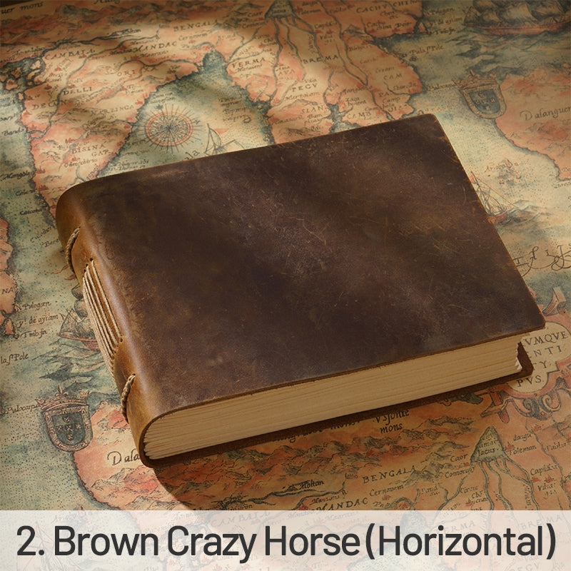 Thick Simple Hard Leather Notebook sku-2