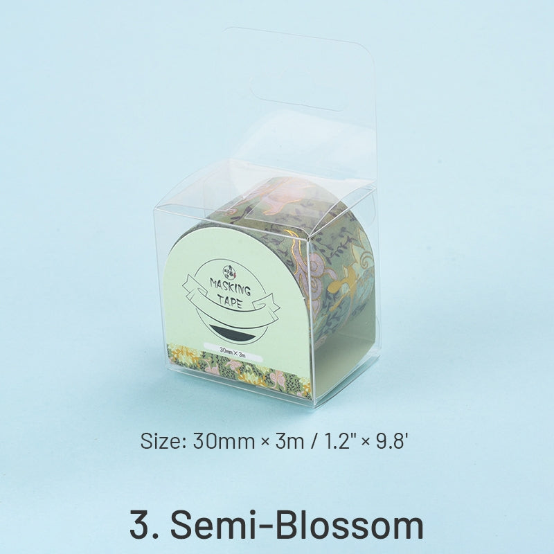 Traditional Chinese Floral Hot Stamping Washi Tape sku-3