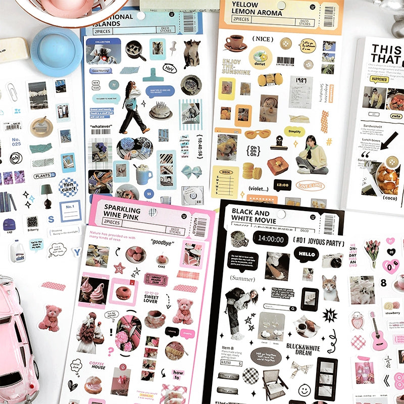 Travel Life Stickers - Food, Vacation a