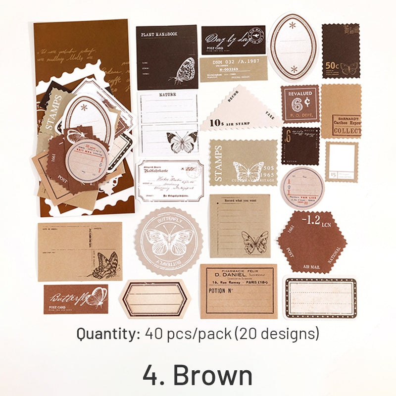 Travel Stamp-Shaped Memo Stickers sku-4