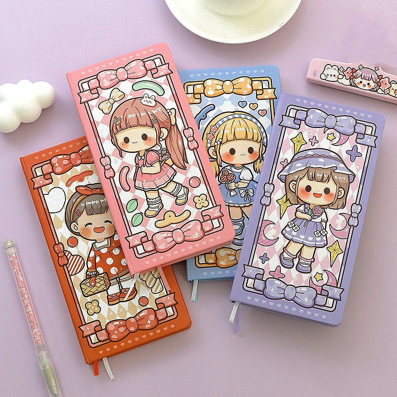 Versatile Girl Series Kawaii Cartoon Character Journal a