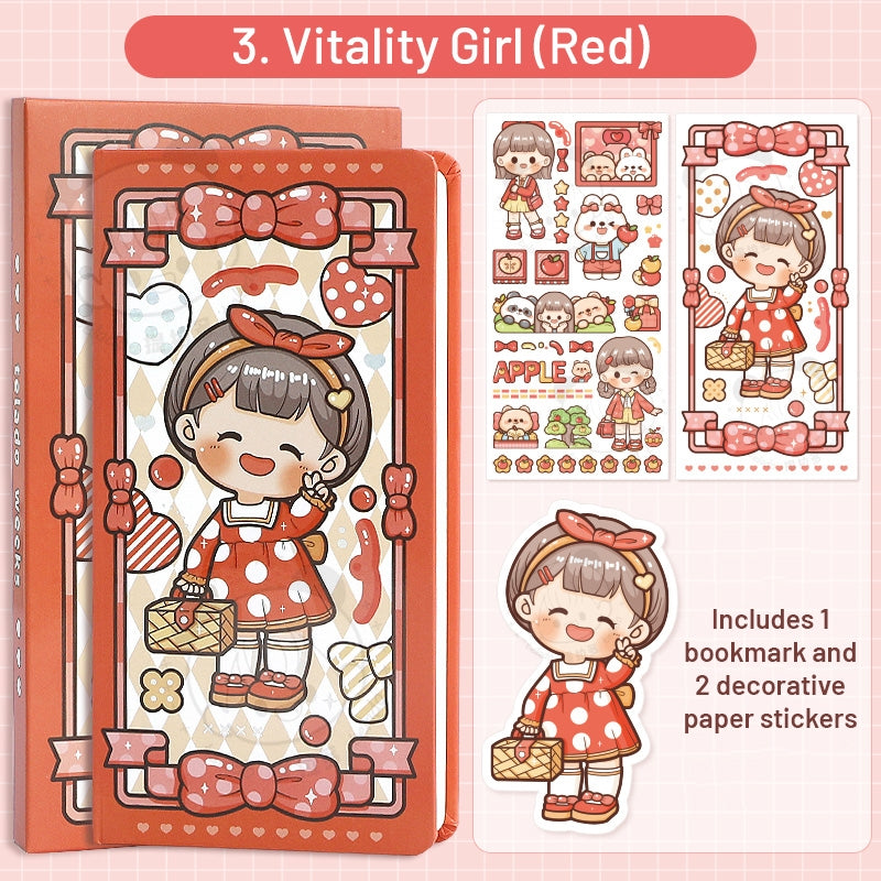 Versatile Girl Series Kawaii Cartoon Character Journal sku-3