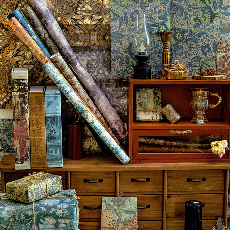 Vintage Baroque Large Size Background Scrapbook Paper b5
