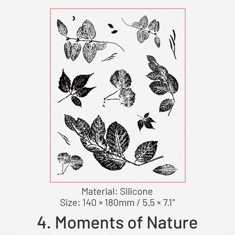 Vintage Botanical Flower Clear Silicone Stamps10