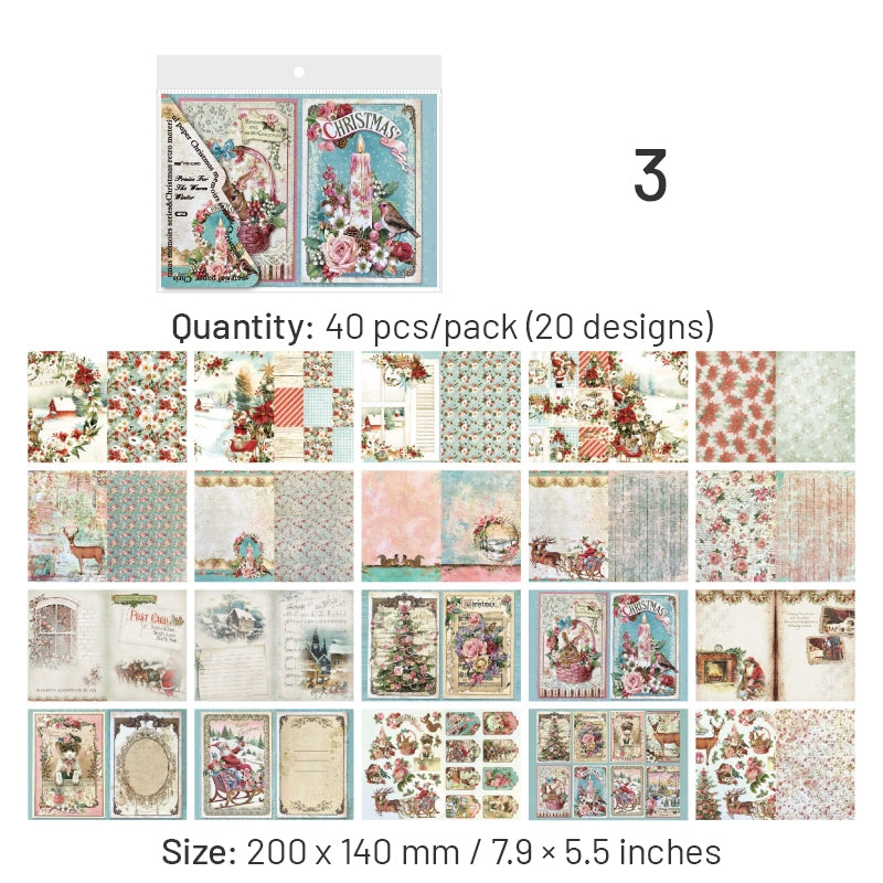 Vintage Christmas Envelope Material Paper sku-3
