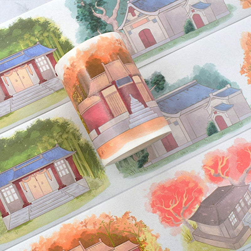 Vintage Garden Landscape Washi Tape b3
