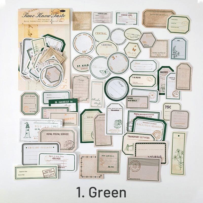 Vintage Label Kraft Paper Sticky Notes sku-1