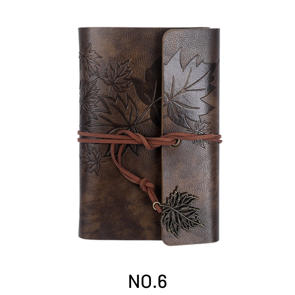 Vintage Loose-Leaf Maple Leaf Travel Notebook 88