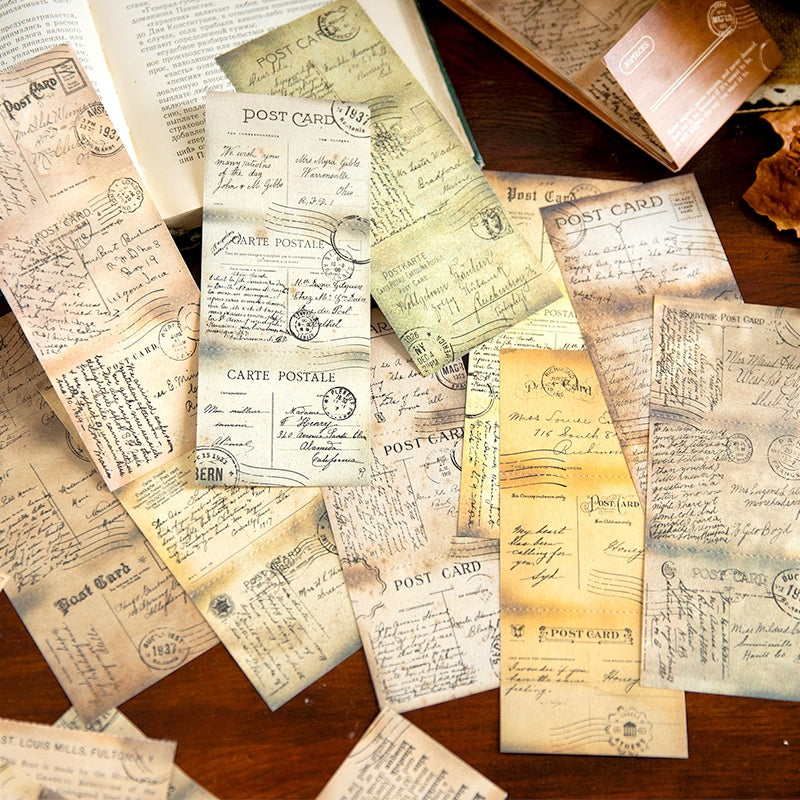 Vintage Manuscript Scrapbook Paper b1