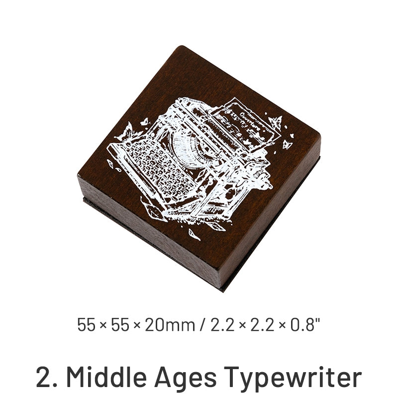 Vintage Stationery Series Classical Wax Seal Wooden Rubber Stamp sku-2