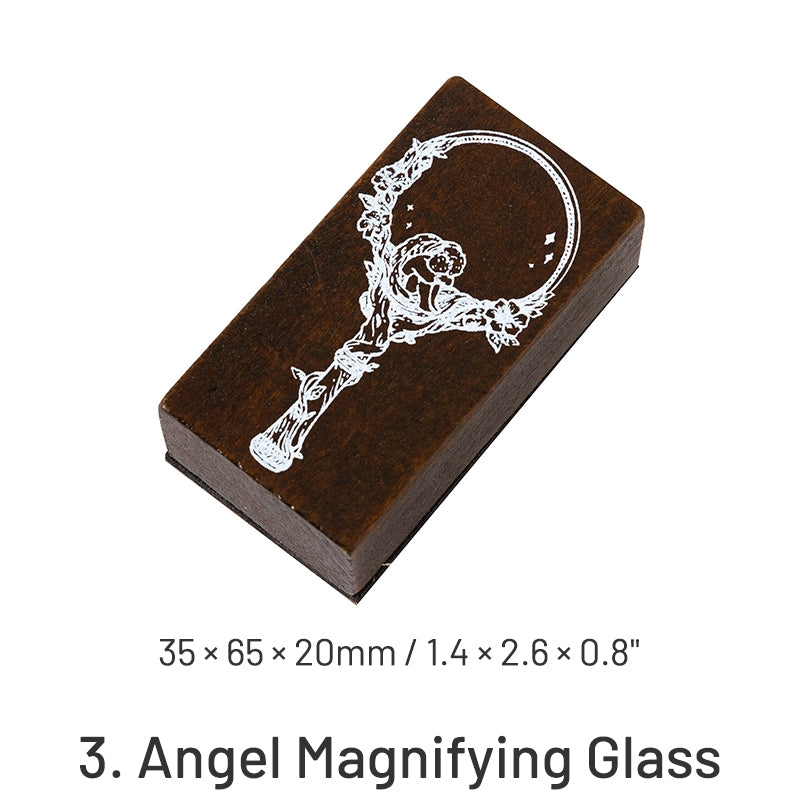 Vintage Stationery Series Classical Wax Seal Wooden Rubber Stamp sku-3