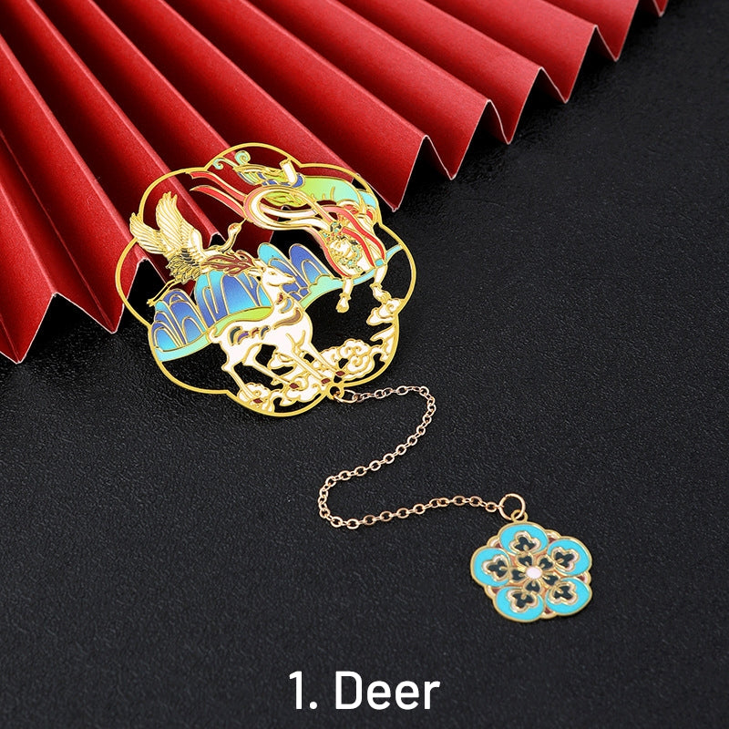 Vintage Style Brass Bookmarks in a Gift Box sku-1