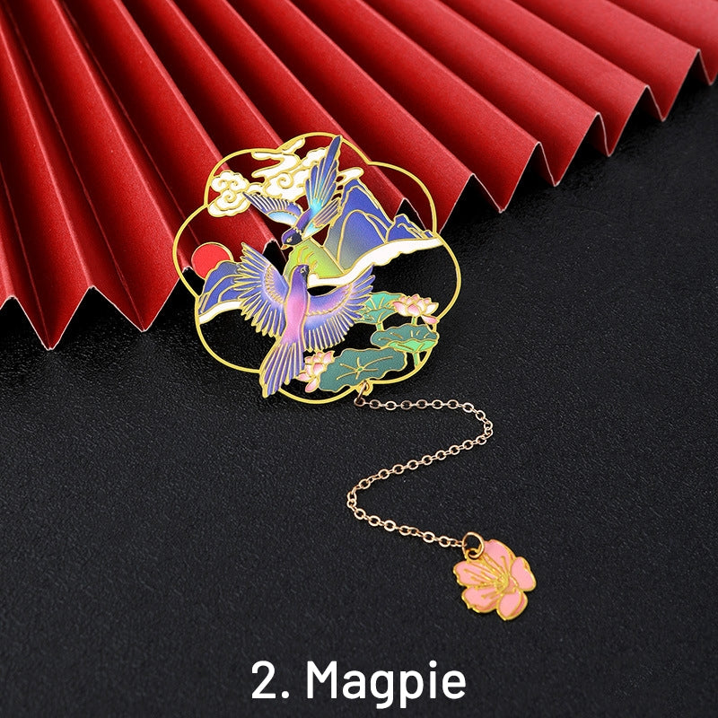 Vintage Style Brass Bookmarks in a Gift Box sku-2