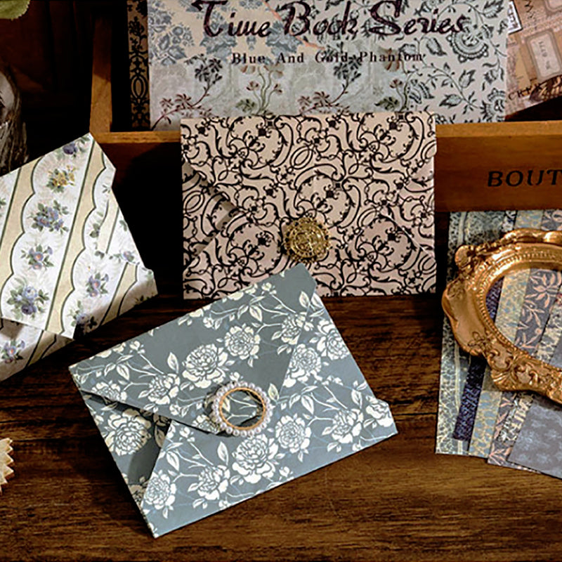 Vintage Texture Square Background Sticker Book4