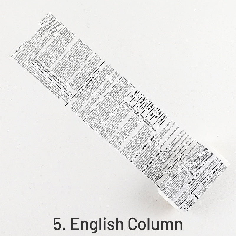 Warm Time English Text Washi Tape sku-5