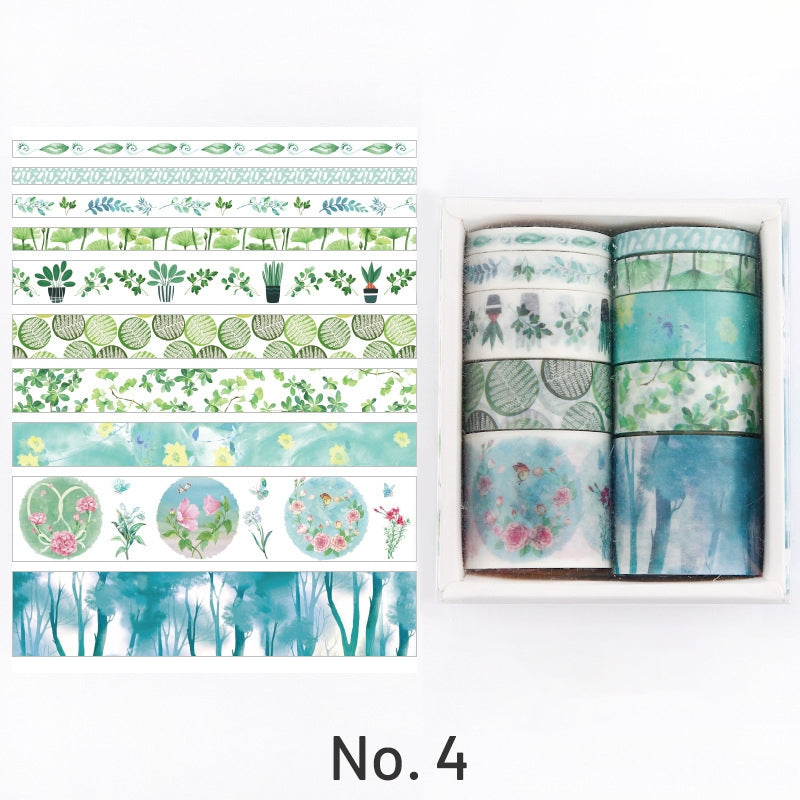 Watercolor Fruit Landscape Washi Tape Set sku-4
