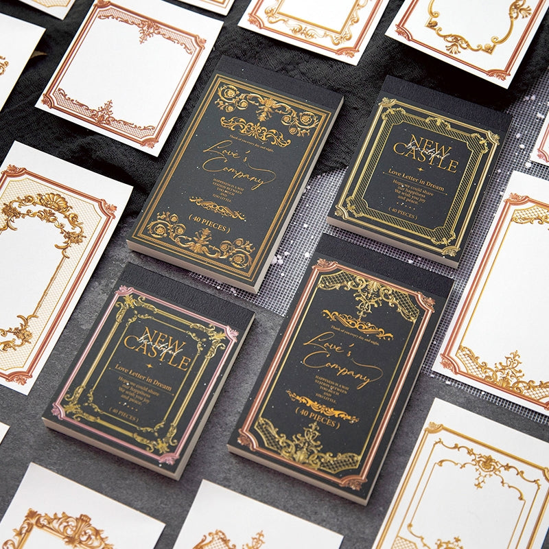 William Castle Series Foil Embossed Floral Notepads Paper a
