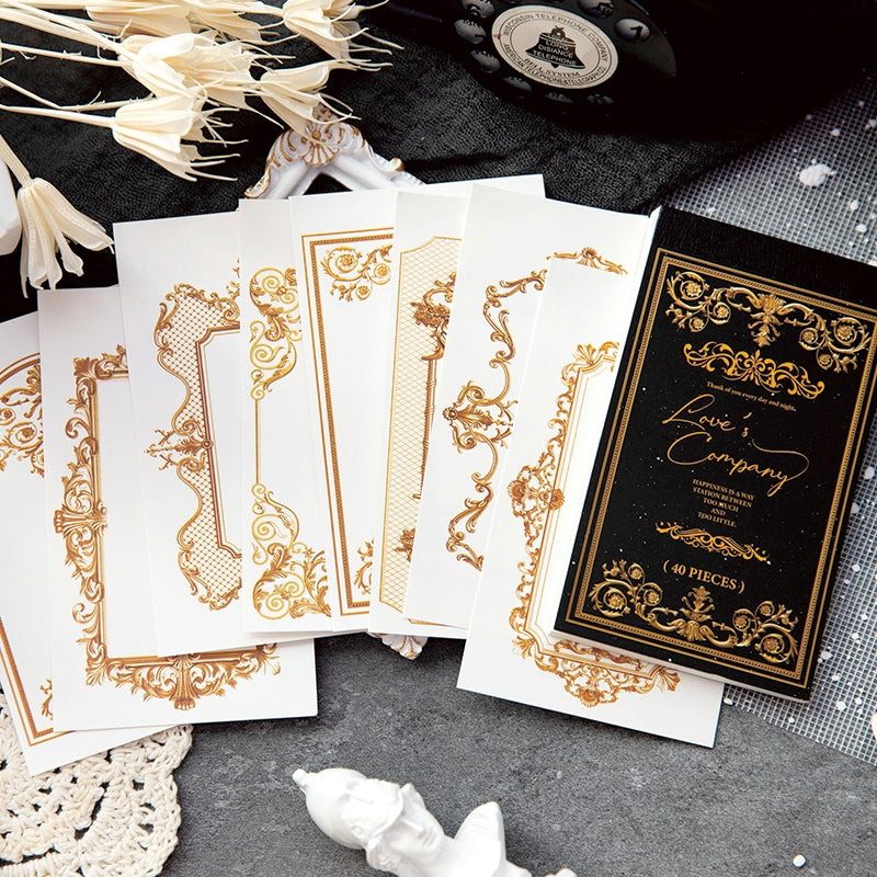 William Castle Series Foil Embossed Floral Notepads Paper b4