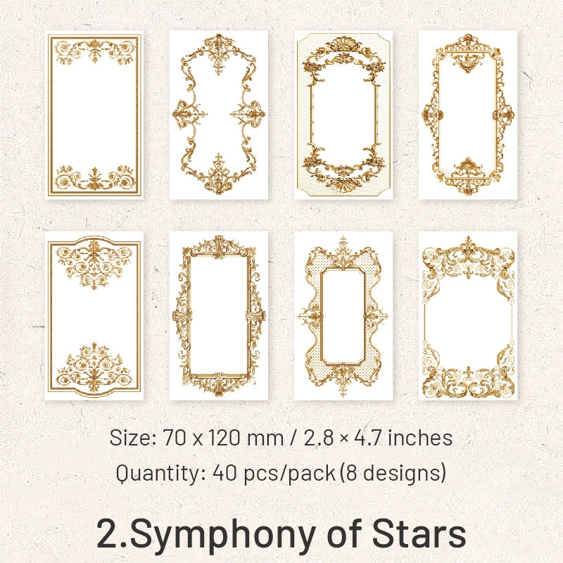 William Castle Series Foil Embossed Floral Notepads Paper sku-2