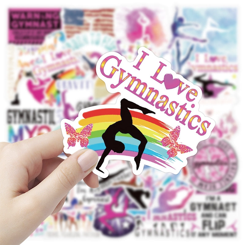 Yoga and Sprots Symbols Vinyl Sticker b2