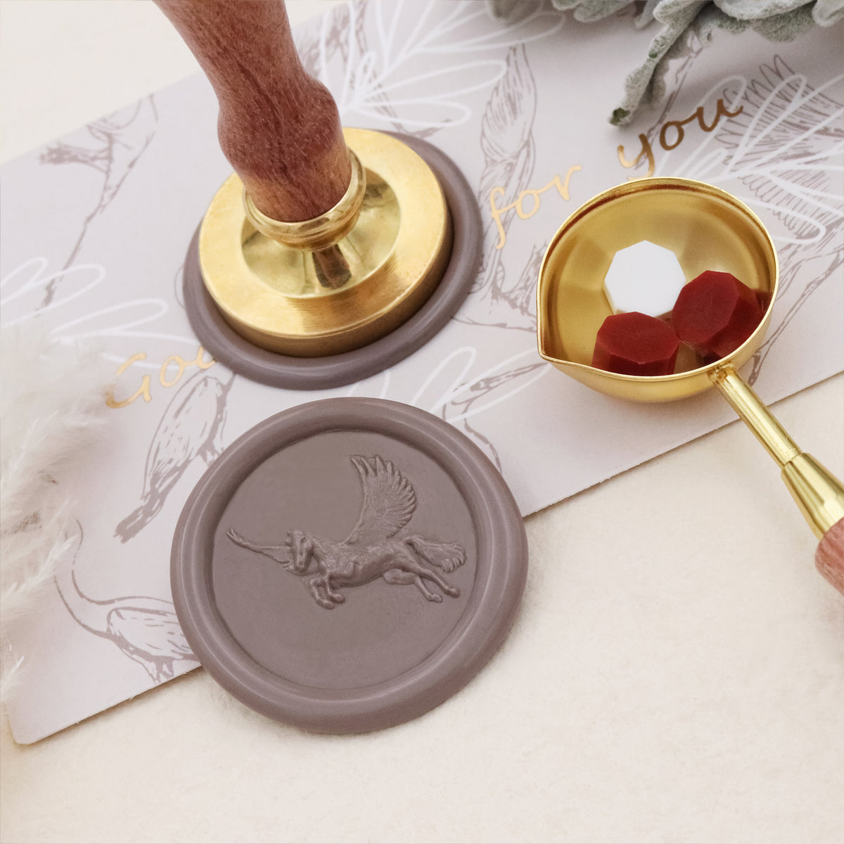 Stamprints 3D Relief Pegasus Wax Seal Stamp 4