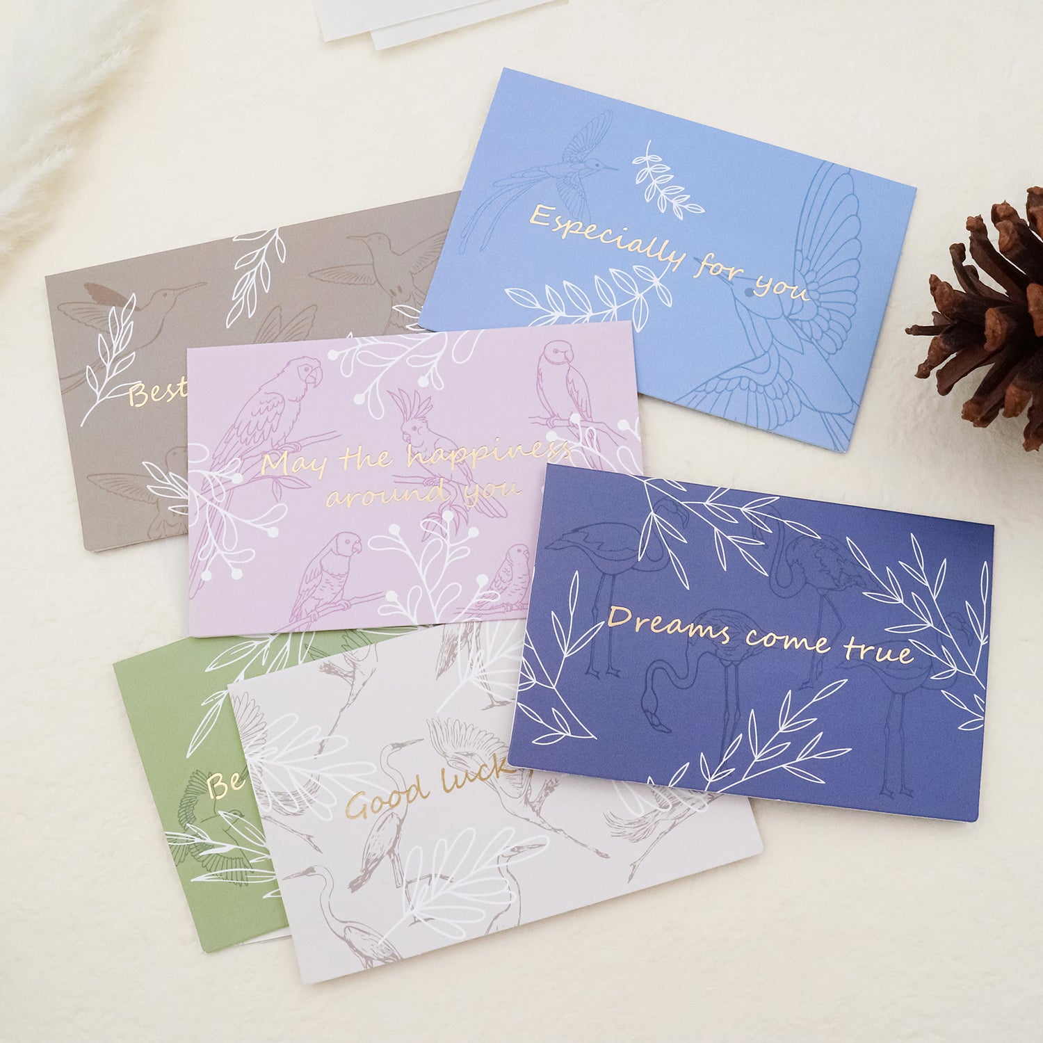 Stamprints Birds & Twigs Greeting Card With Envelope 3