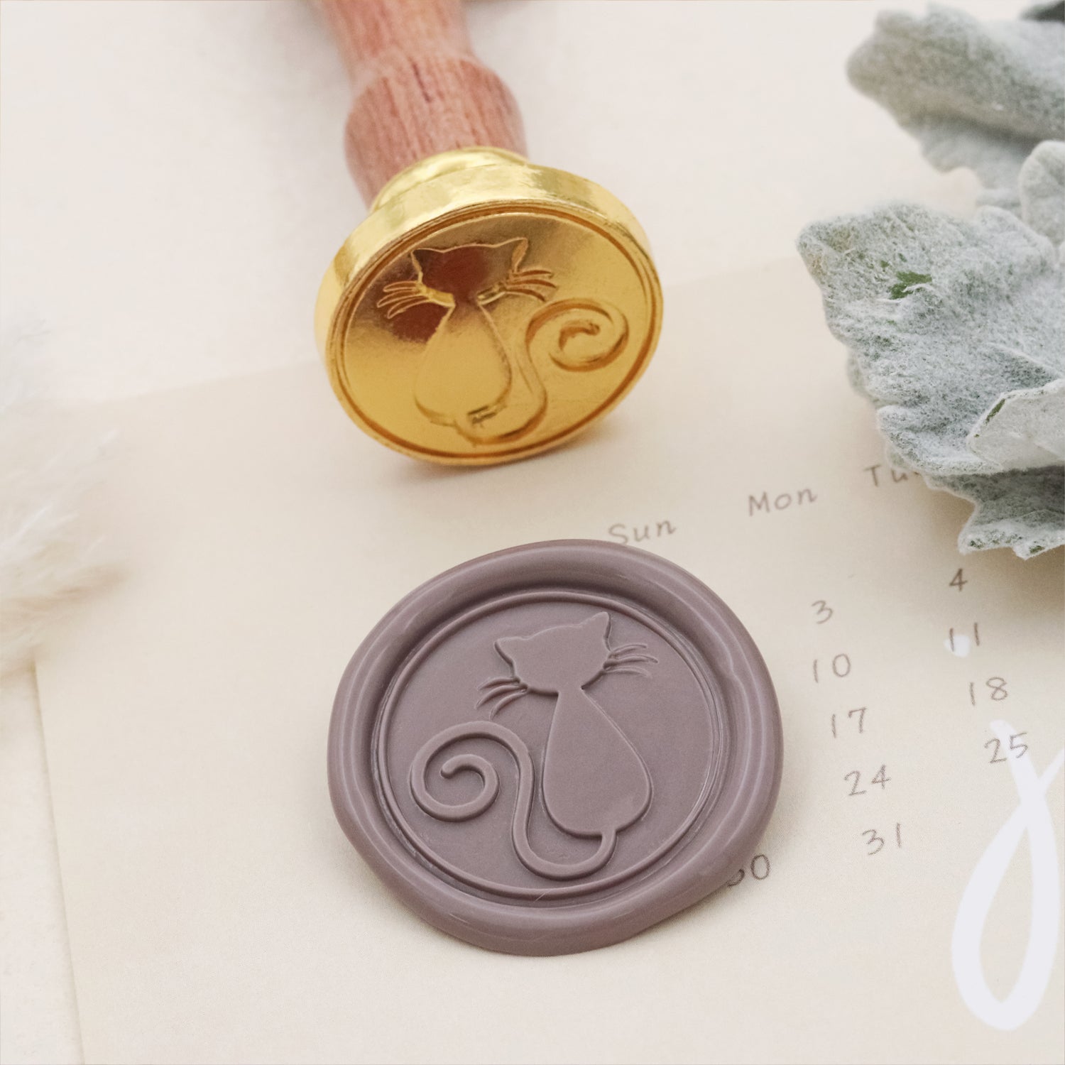 Stamprints Cat Wax Seal Stamp 1