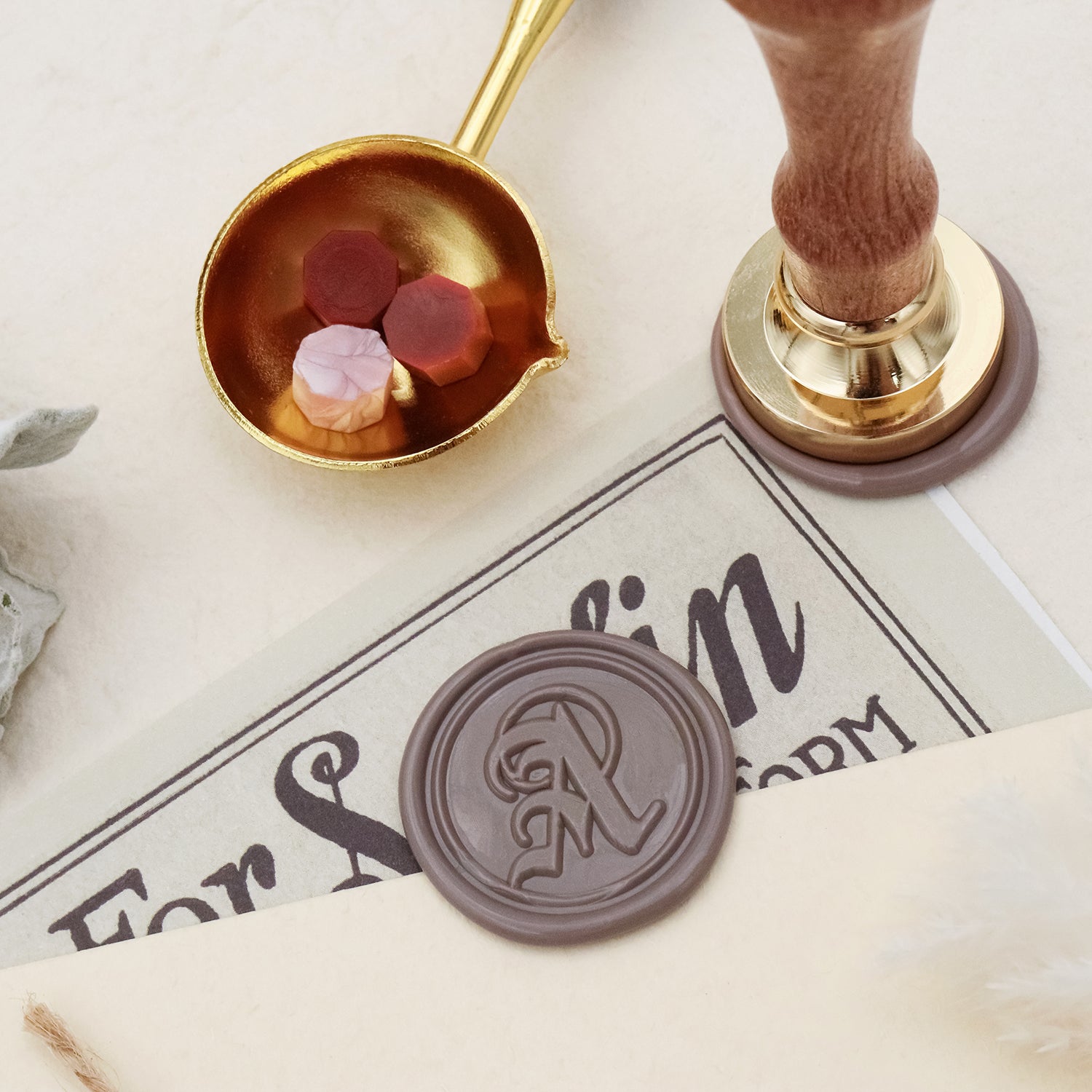 Stamprints Gothic Initial Wax Seal Stamp 2