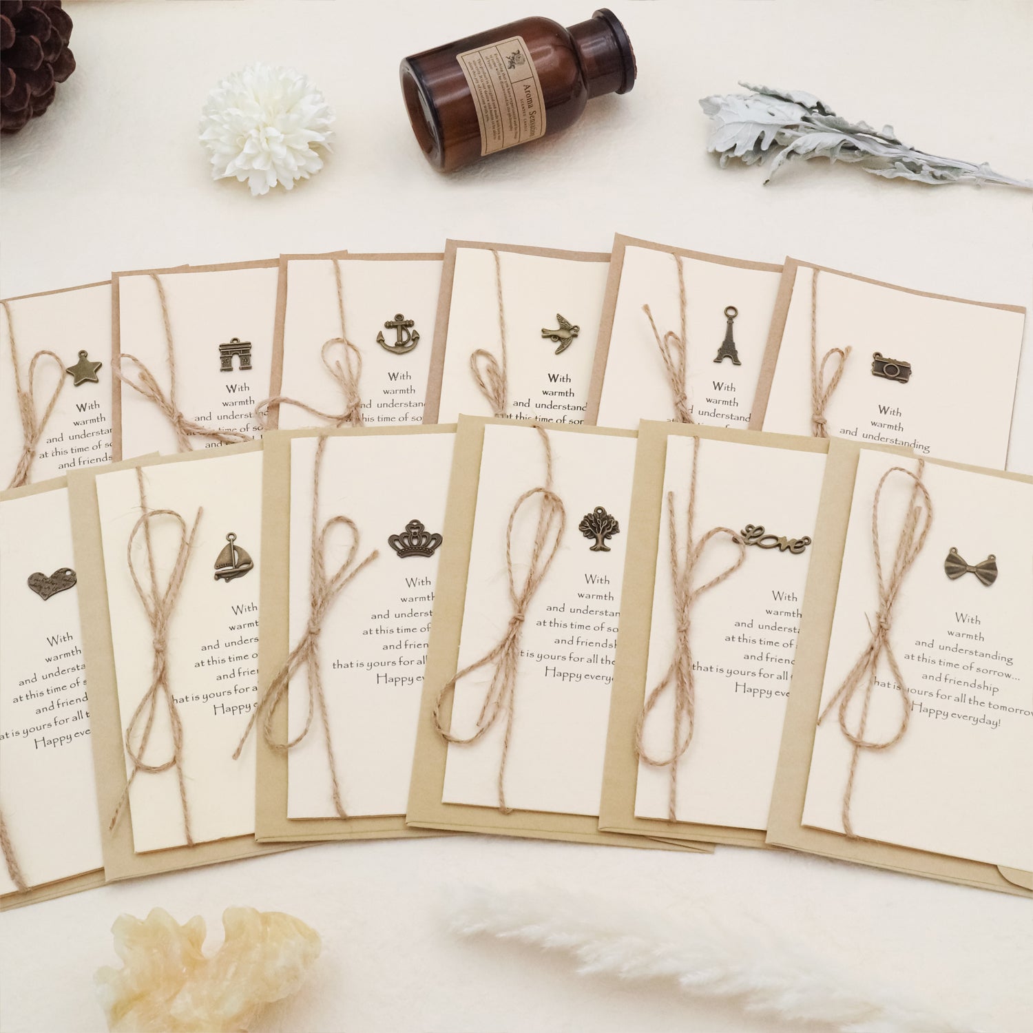 Stamprints Metal Trinket & Hemp Twine Greeting Card with Envelope 5