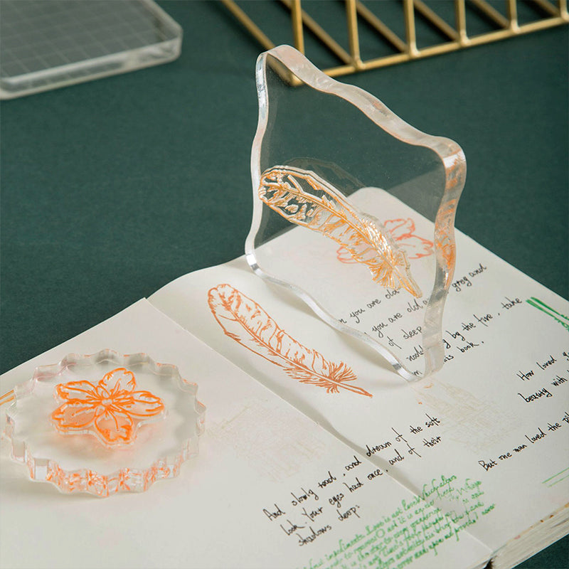 Acrylic Stamping Block with Positioning Tool - Stamprints2