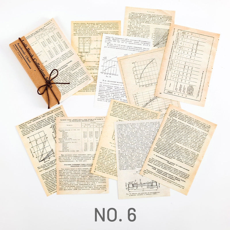 Attic Book Collection Series Material Paper Journal Stamprints 10