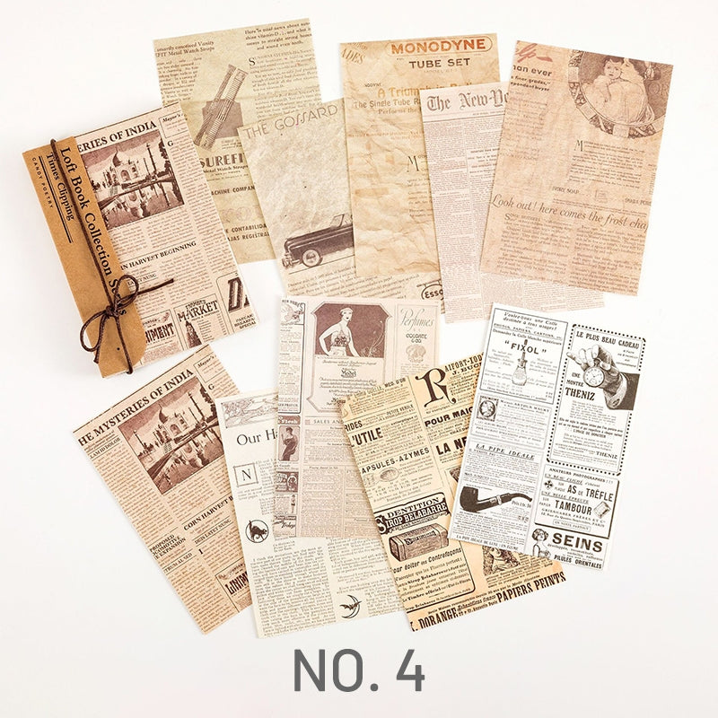 Attic Book Collection Series Material Paper Journal Stamprints 8