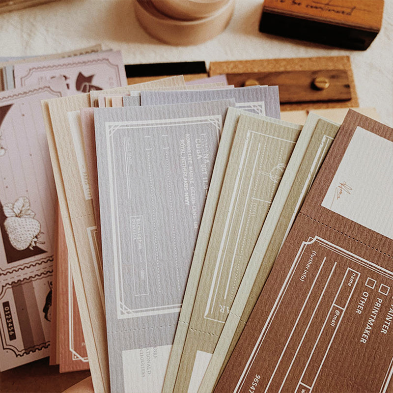 Autumn Leaves Miss Retro Note Material Paper Pack c3