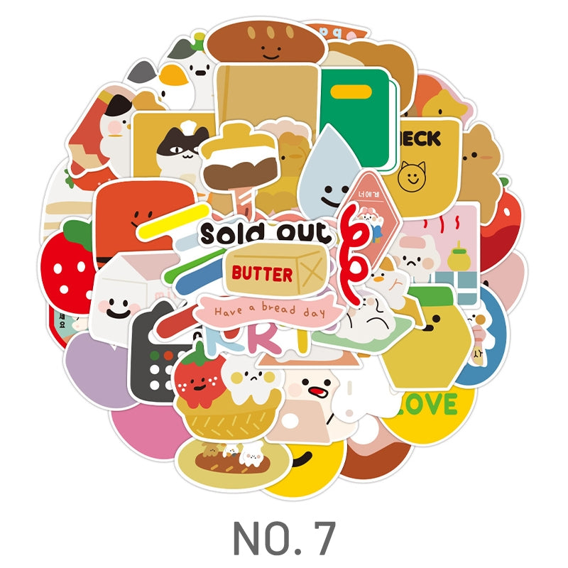 Cartoon Cute Little Animal Rabbit Bear Sticker sku-6