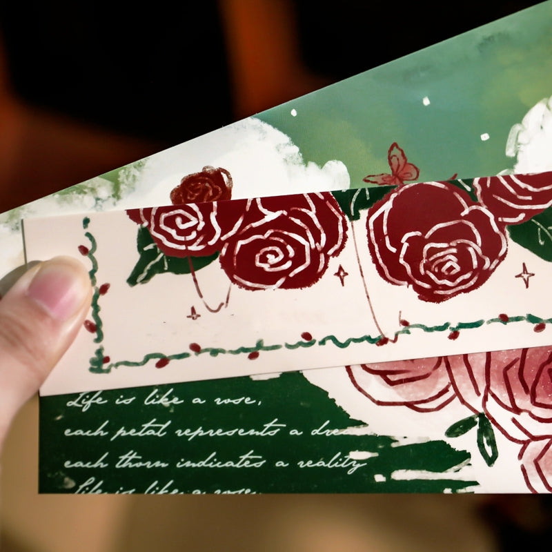 Cartoon Rose Art Bookmark 4