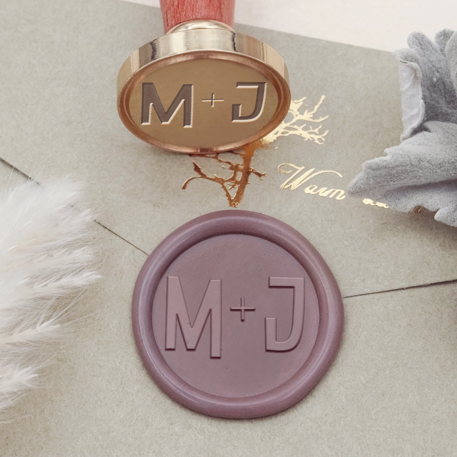 Custom Bubble Star Font Cartoon Text Wax Seal Stamp-copy 1