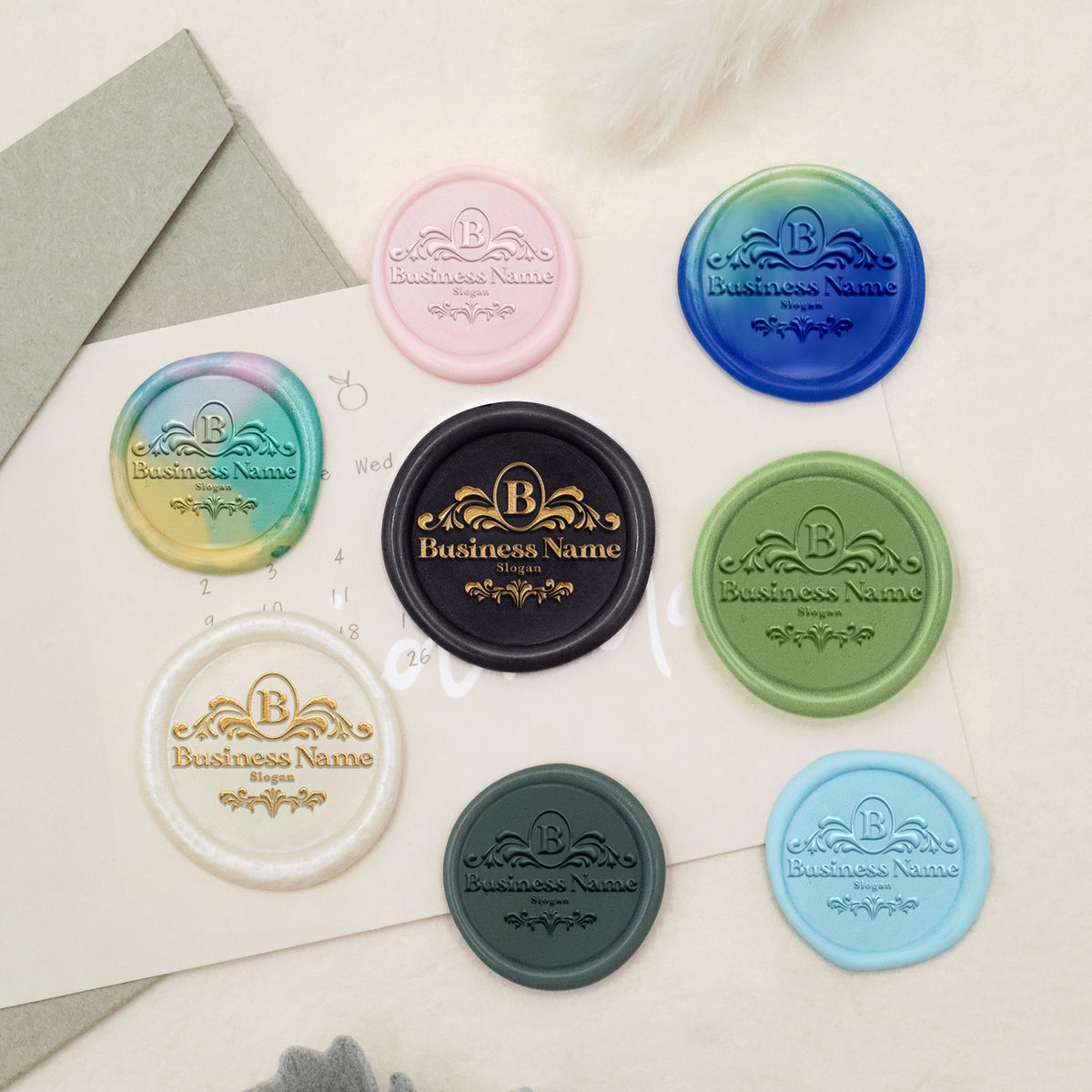 Custom Logo Wax Seal Stamp - Style 13-3