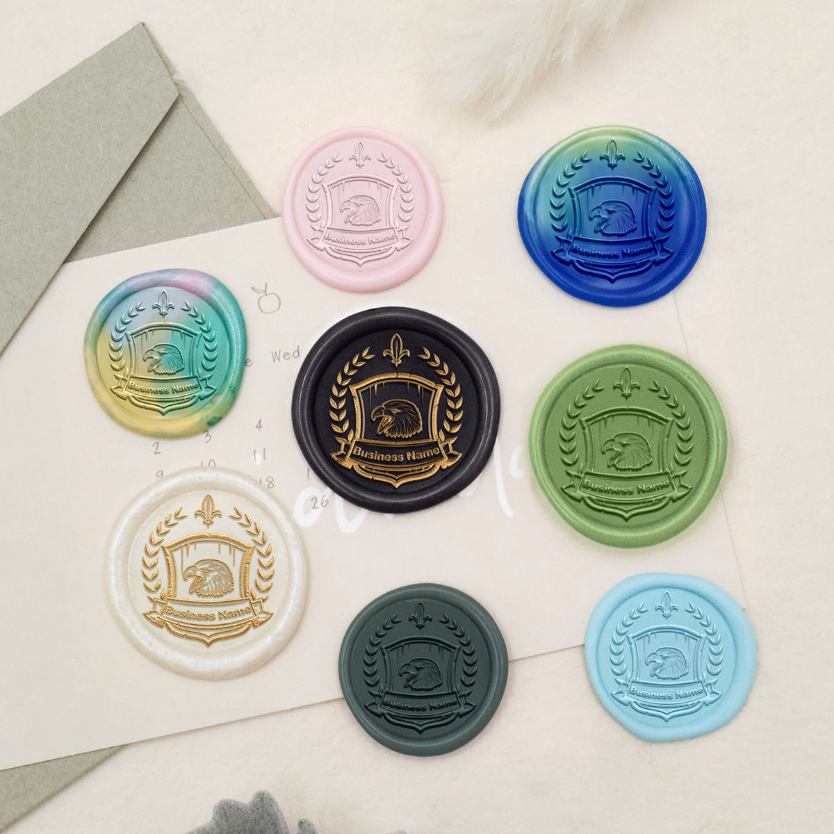 Custom Logo Wax Seal Stamp - Style 8-3