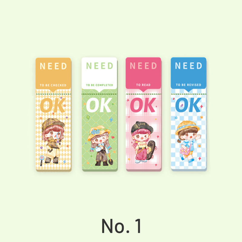 Cute Cartoon Waterproof Tearable Note Stickers sku-3