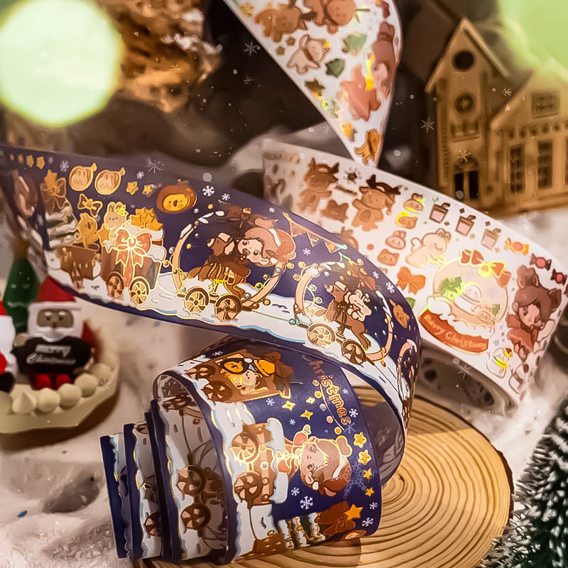 Cute Christmas Bronzing Washi Tape 07