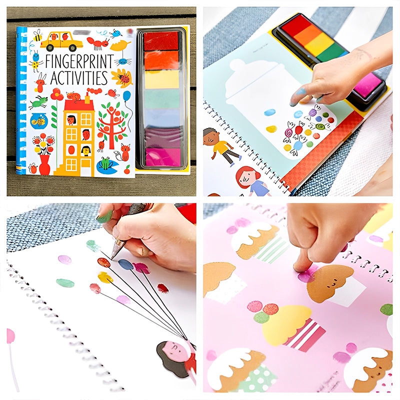 Cute Fingerprint Activities DIY Painting Book b2