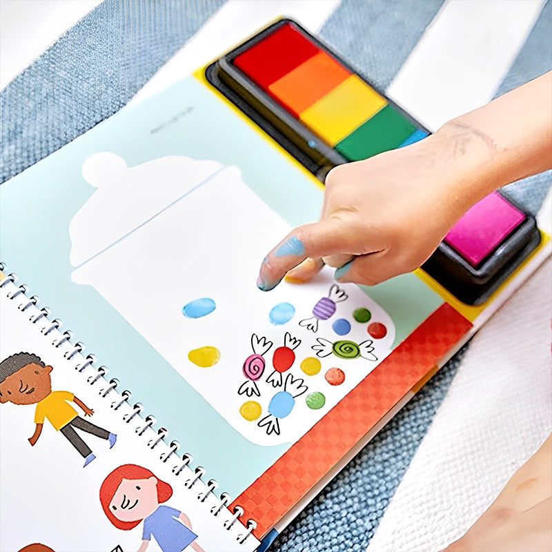 Cute Fingerprint Activities DIY Painting Bookb3