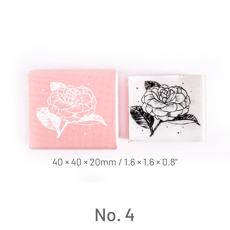 Cute Flower Plant Clear Acrylic Rubber Stam b2