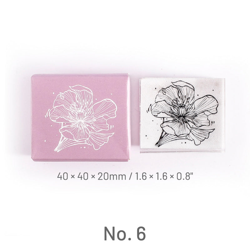Cute Flower Plant Clear Acrylic Rubber Stam sku-2
