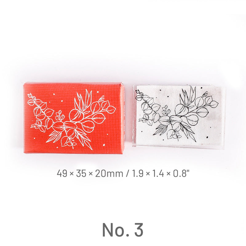 Cute Flower Plant Clear Acrylic Rubber Stam sku-3