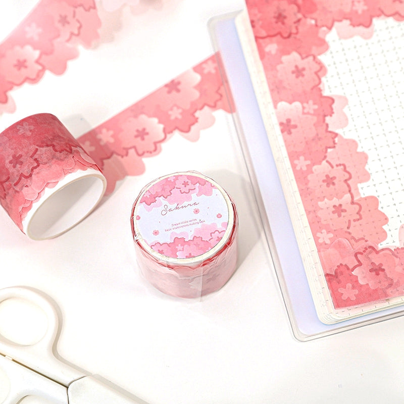 Cute Natural Views Irregular Shape Washi Tape Snowflakes Bubbles Stars C2
